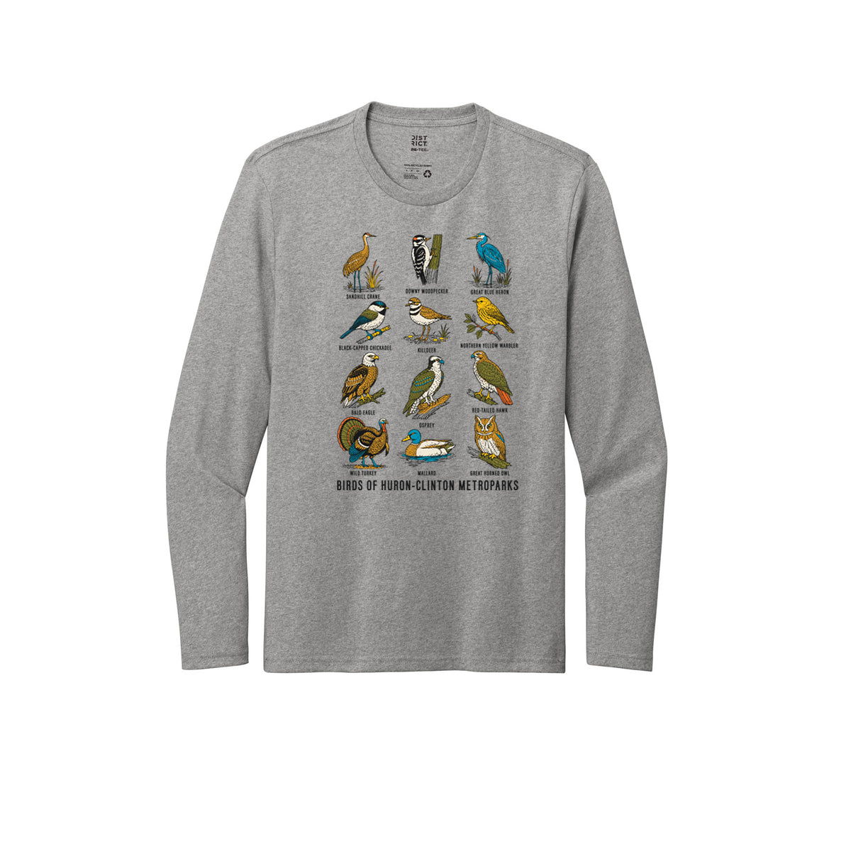 Birds of the Metroparks Long Sleeve T-Shirt