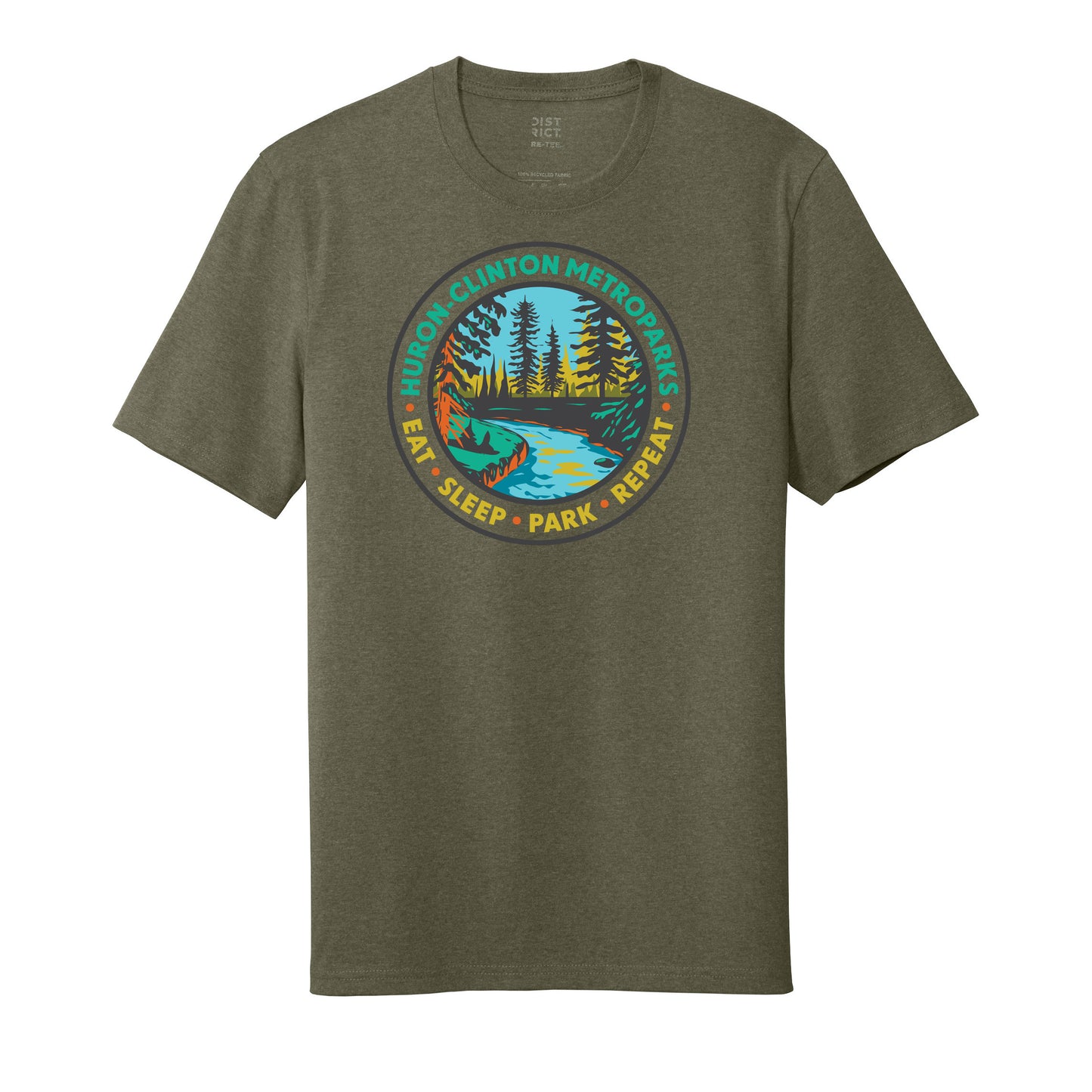 Eat Sleep Park Repeat Adult T-shirt
