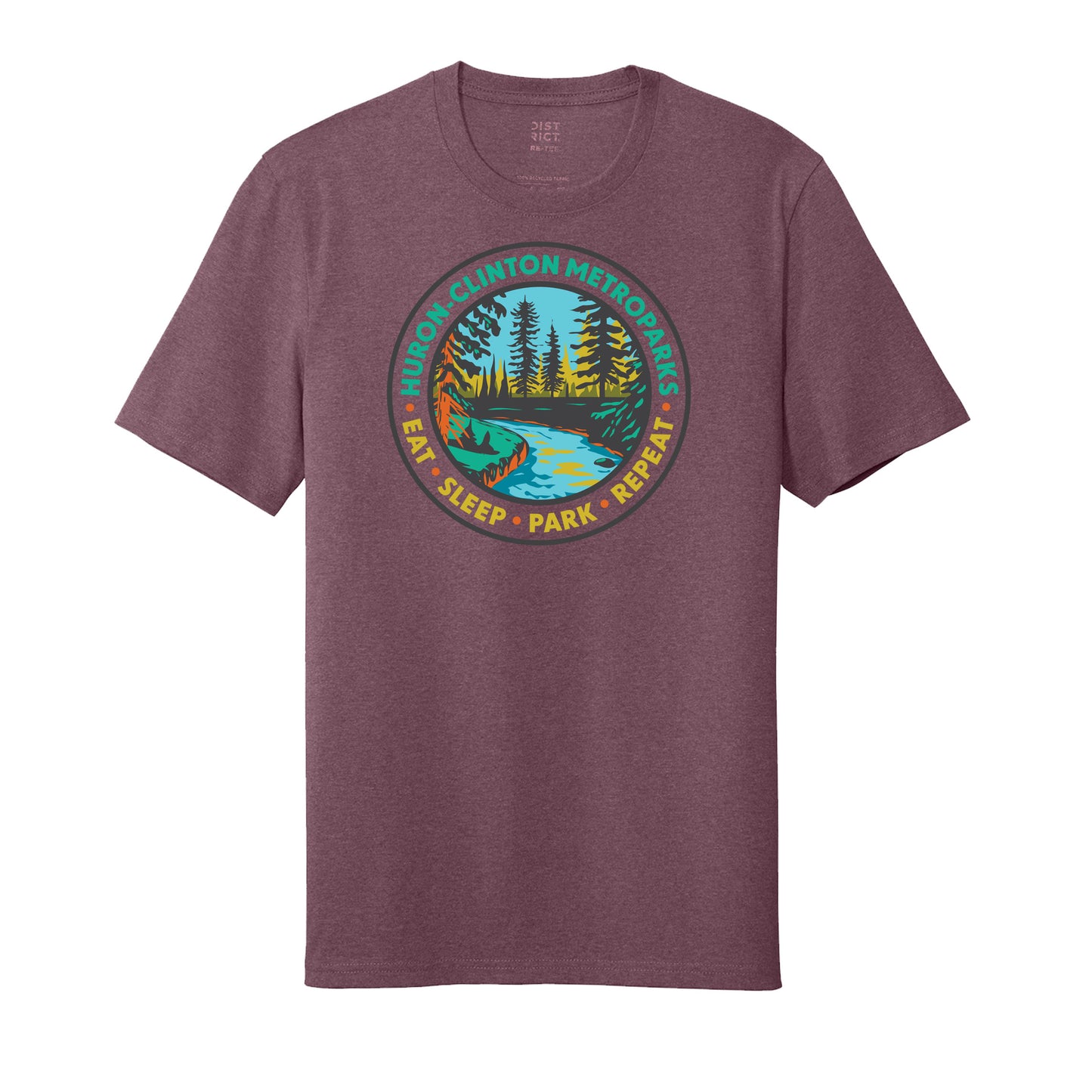 Eat Sleep Park Repeat Adult T-shirt