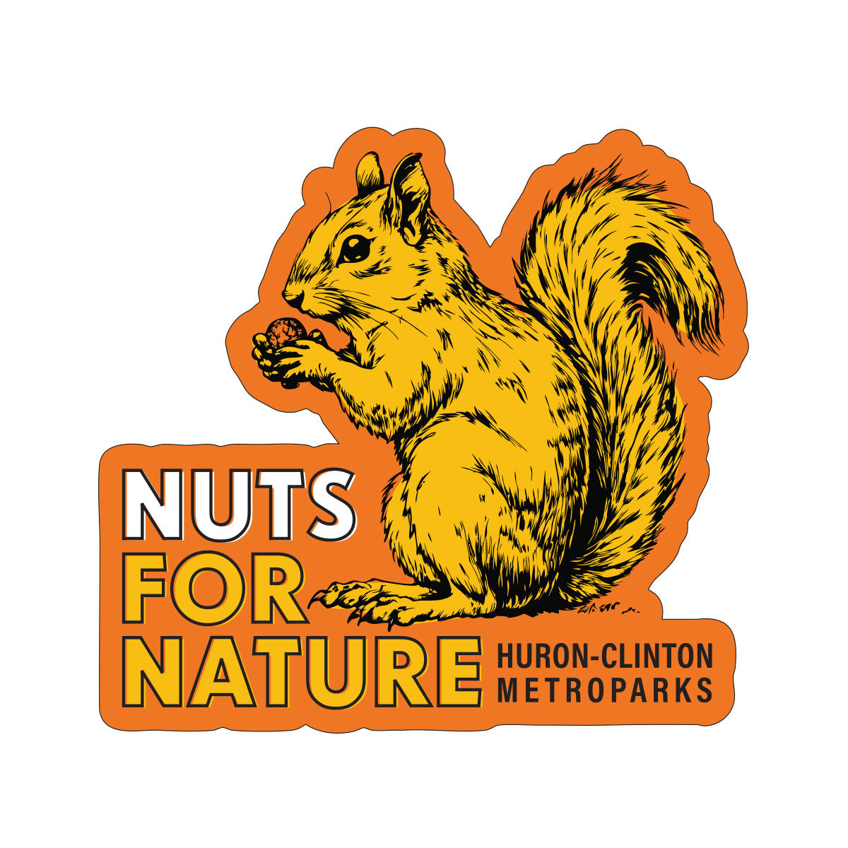 Nuts For Nature Sticker