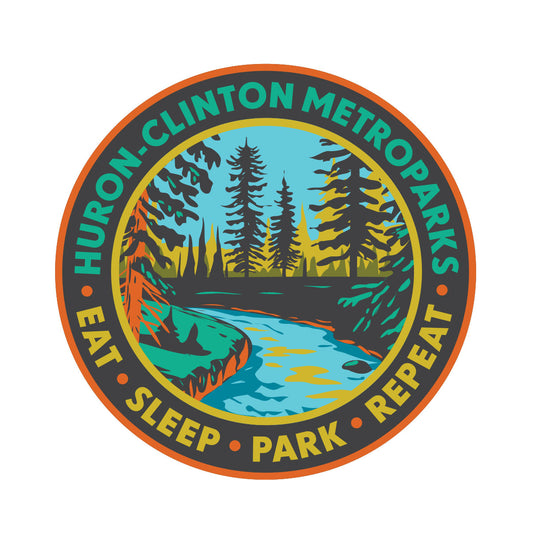Eat Sleep Park Repeat Sticker