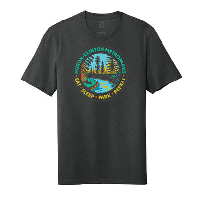 Eat Sleep Park Repeat Adult T-shirt