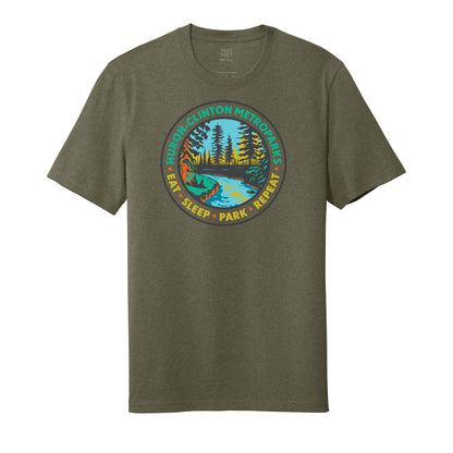 Eat Sleep Park Repeat Adult T-shirt