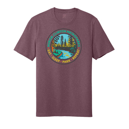 Eat Sleep Park Repeat Adult T-shirt