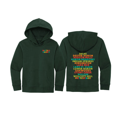 13 Parks List Youth Hoodie