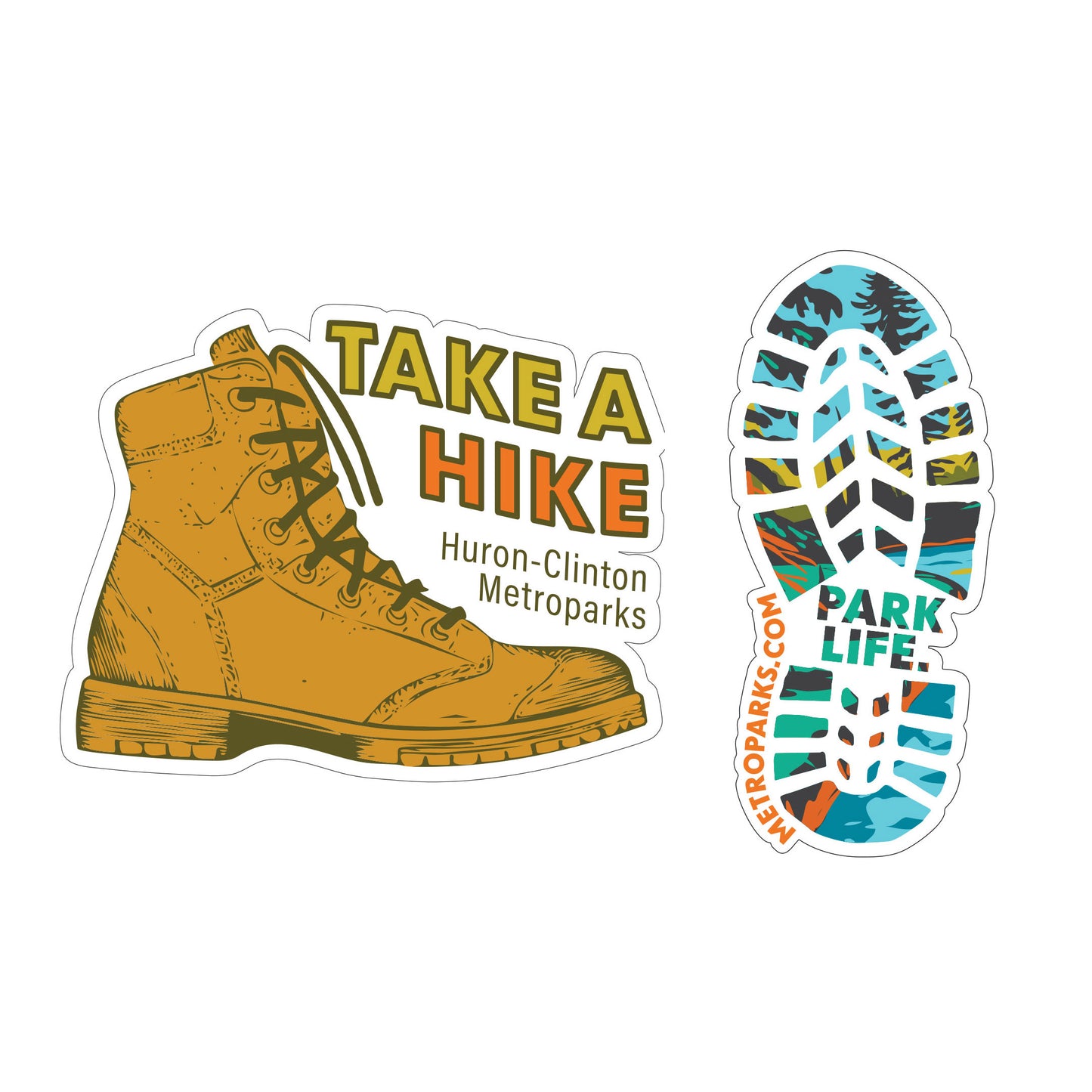 Hiking Sticker 2 Pack